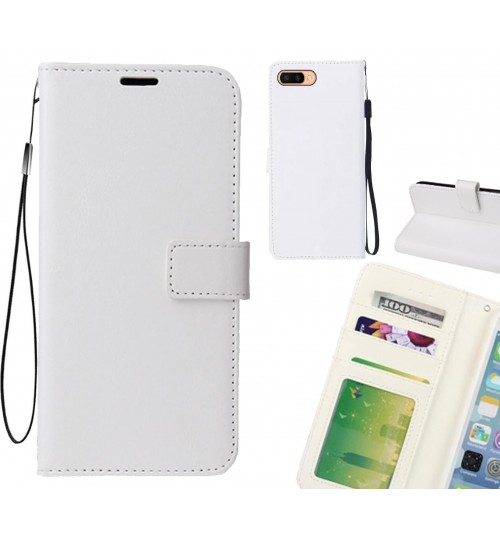 Oppo R11s Case Wallet Leather Magnetic Smart Flip Folio Case - White