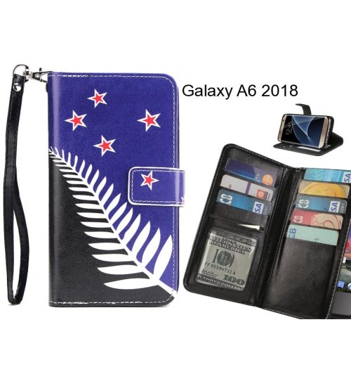 Galaxy A6 2018 case Multifunction wallet leather case