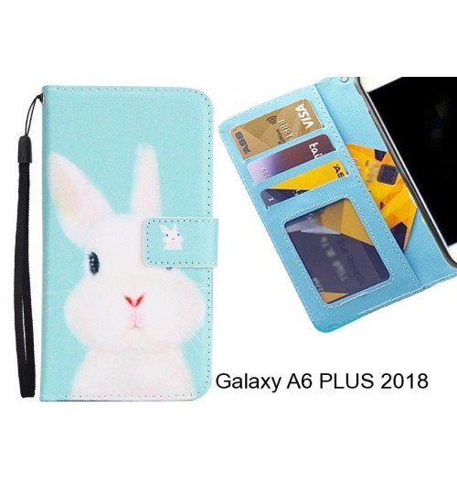 Galaxy A6 PLUS 2018 case 3 card leather wallet case printed ID