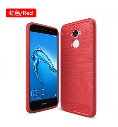 Huawei Y7 Prime case impact proof rugged case with carbon fiber