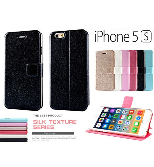 iPhone 5 5s case luxury slim flip case+combo