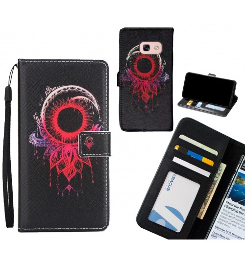 Galaxy A3 2017  case 3 card leather wallet case printed ID