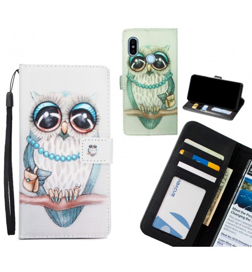 Xiaomi Redmi Note 5  case 3 card leather wallet case printed ID