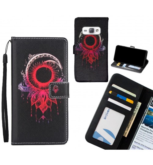 GALAXY J1 2016  case 3 card leather wallet case printed ID