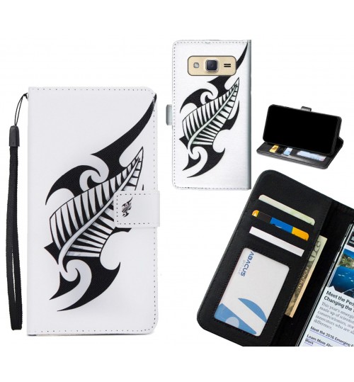 Galaxy J2  case 3 card leather wallet case printed ID