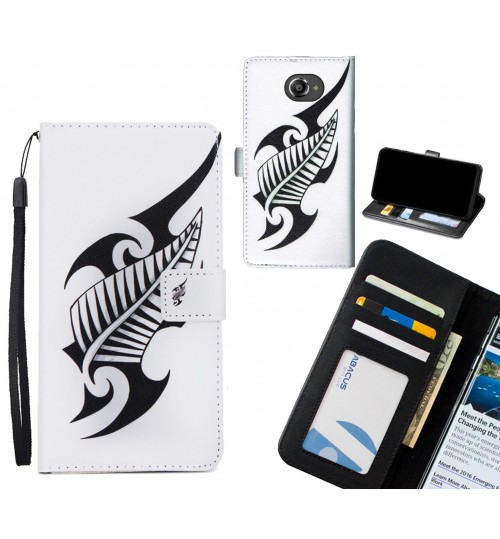 Vodafone Ultra 7  case 3 card leather wallet case printed ID