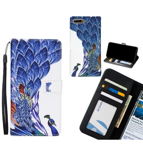 Huawei Y6 2018  case 3 card leather wallet case printed ID