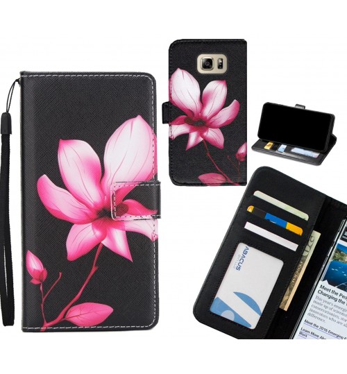 GALAXY NOTE 5  case 3 card leather wallet case printed ID