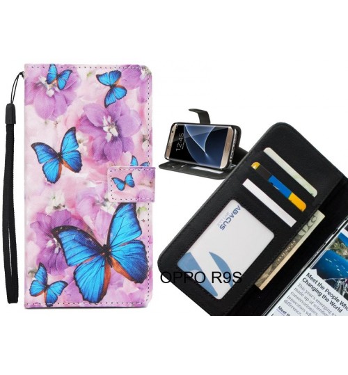 OPPO R9S  case 3 card leather wallet case printed ID