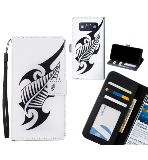 Galaxy A5  case 3 card leather wallet case printed ID