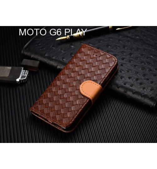 MOTO G6 PLAY case Leather Wallet Case Cover