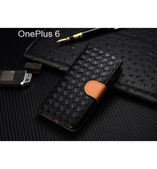 OnePlus 6 case Leather Wallet Case Cover