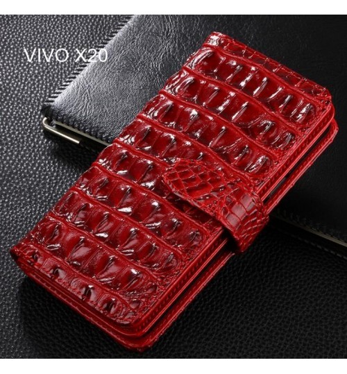 VIVO X20 case Croco wallet Leather case