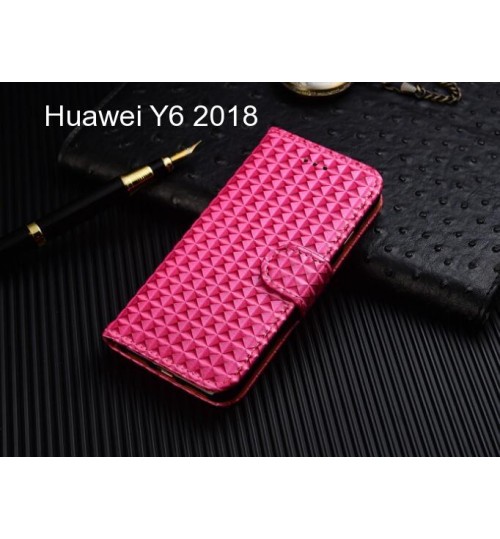 Huawei Y6 2018 Case Leather Wallet Case Cover