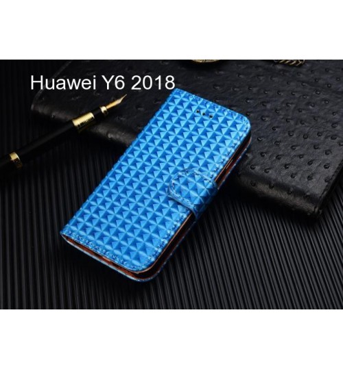 Huawei Y6 2018 Case Leather Wallet Case Cover