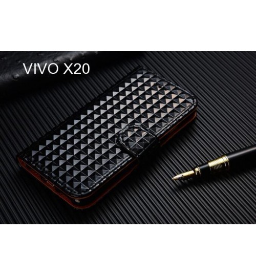 VIVO X20 Case Leather Wallet Case Cover