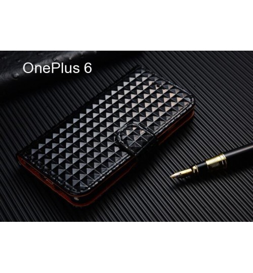 OnePlus 6 Case Leather Wallet Case Cover