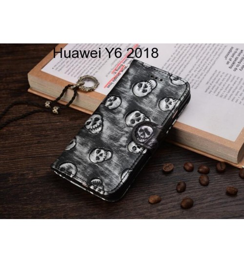 Huawei Y6 2018  case Leather Wallet Case Cover