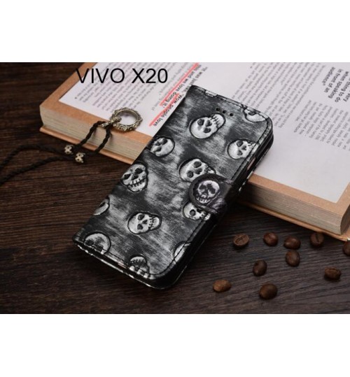 VIVO X20  case Leather Wallet Case Cover