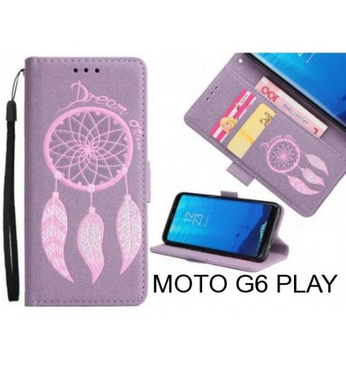 MOTO G6 PLAY  case Dream Cather Leather Wallet cover case