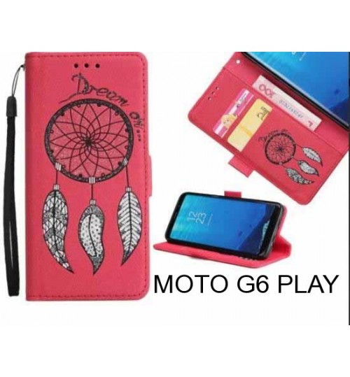 MOTO G6 PLAY  case Dream Cather Leather Wallet cover case