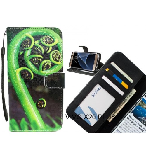 VIVO X20 PLUS case 3 card leather wallet case printed ID