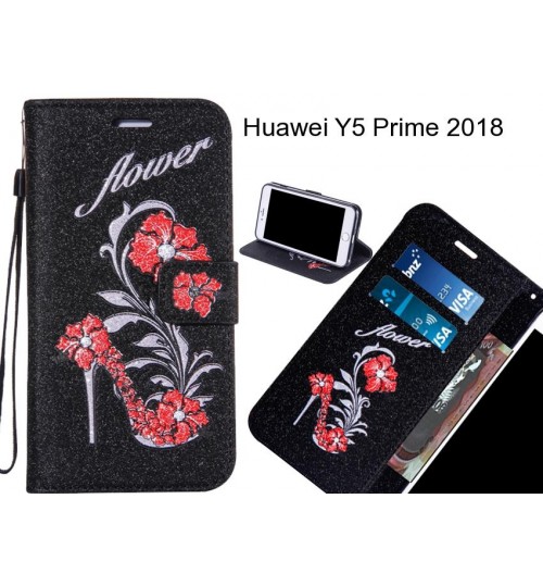 Huawei Y5 Prime 2018 case Fashion Beauty Leather Flip Wallet Case