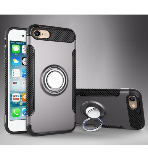 iPhone 6 / 6s Shockproof Hybrid 360° Ring Rotate Kickstand Case Cover