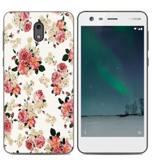 Nokia 2 case Ultra Slim Soft Gel TPU printed case soft cover