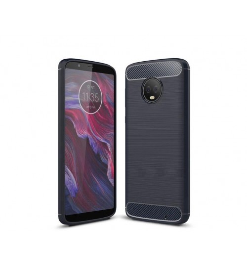 MOTO G6 case impact proof rugged case with carbon fiber
