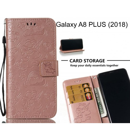 Grand Prime Pro Case Leather Wallet Case Embossed Unicon Pattern - Rose Gold