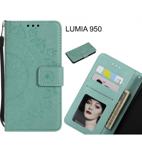 LUMIA 950 Case mandala embossed leather wallet case