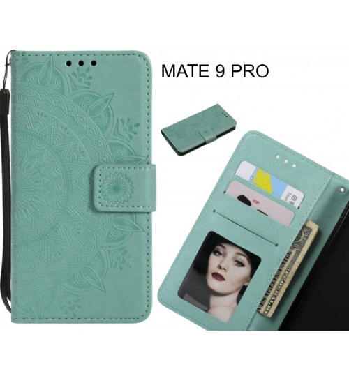 MATE 9 PRO Case mandala embossed leather wallet case