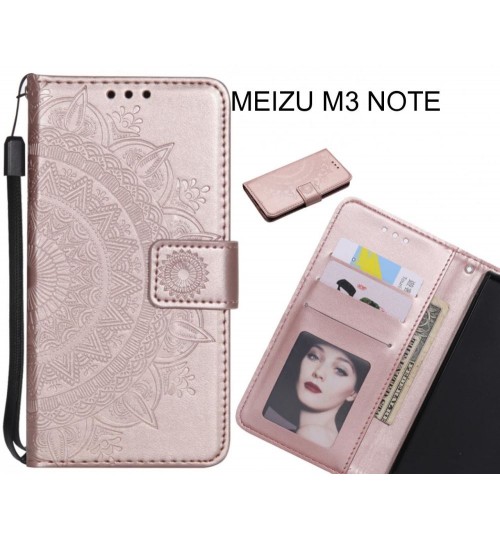 MEIZU M3 NOTE Case mandala embossed leather wallet case