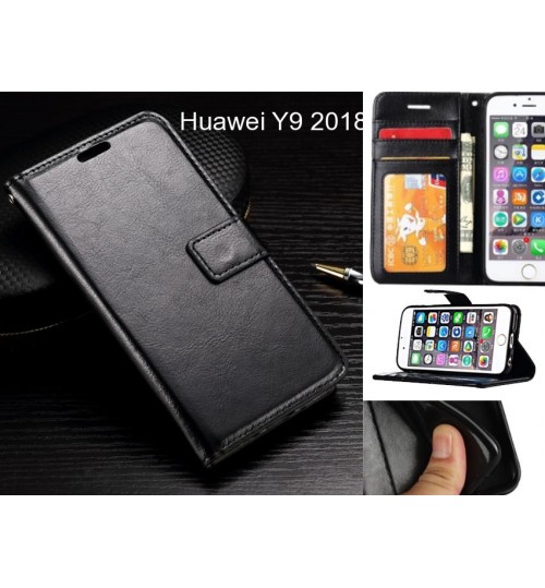 Huawei Y9 2018 case Fine leather wallet case