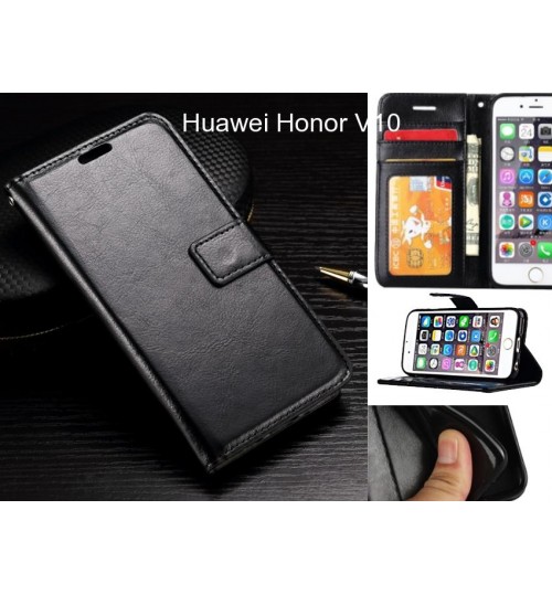 Huawei Honor V10 case Fine leather wallet case