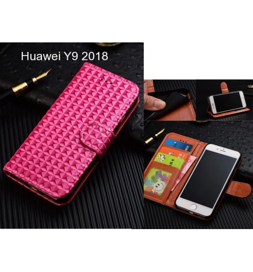 Huawei Y9 2018 Case Leather Wallet Case Cover