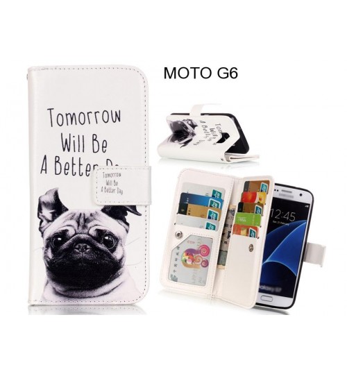 MOTO G6 case Multifunction wallet leather case