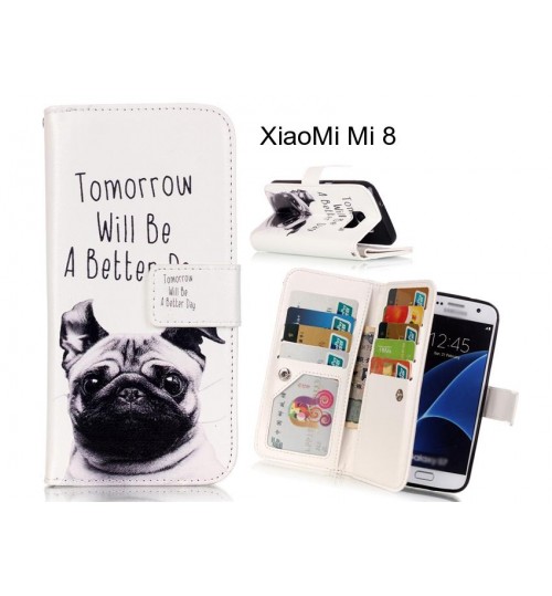 XiaoMi Mi 8 case Multifunction wallet leather case