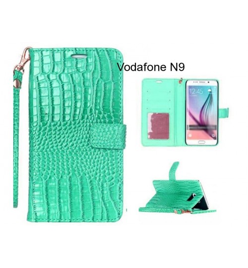 Vodafone N9 case Croco wallet Leather case