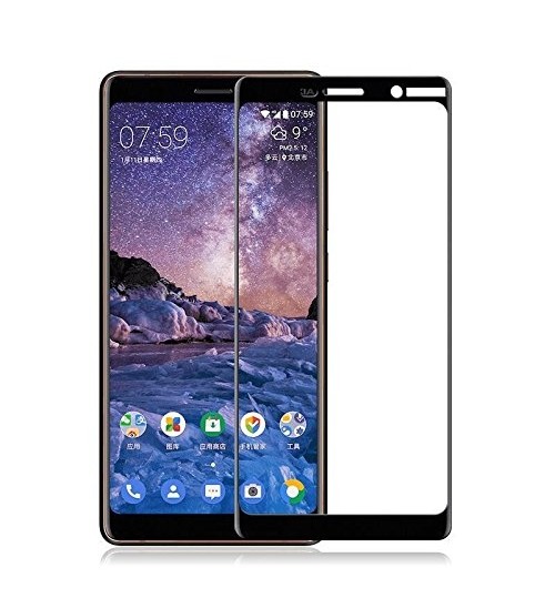 Nokia 7 Plus Fully Covered 3D Tempered Glass Screen Protector