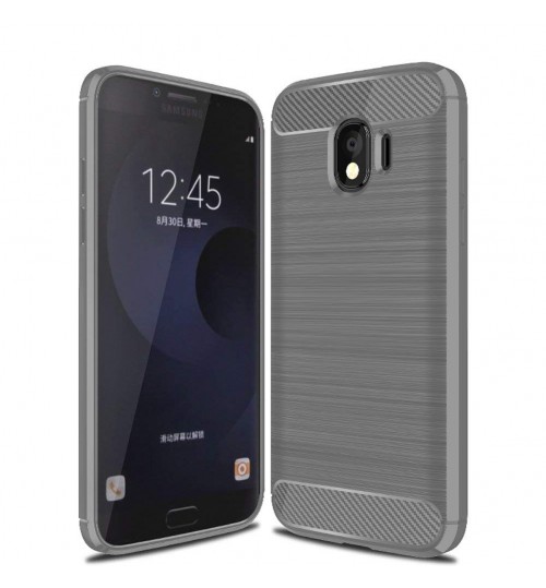 Galaxy J4 Case Carbon Fibre Shockproof Armour Case