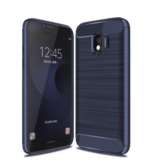 Galaxy J6 2018 Case Carbon Fibre Shockproof Armour Case