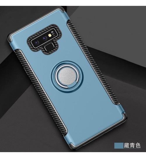 Galaxy Note 9 Case Heavy Duty Ring Rotate Kickstand Case Cover