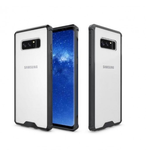 Galaxy Note 8 case bumper  clear gel back cover