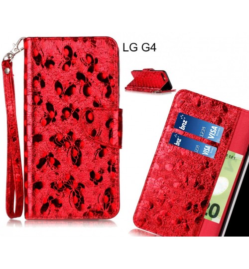 LG G4  case wallet leather butterfly case