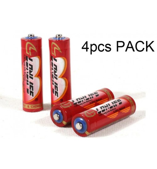 AA Batteries 1.5V Long Life - 4 pack