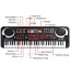 61 Keys Piano Keyboard