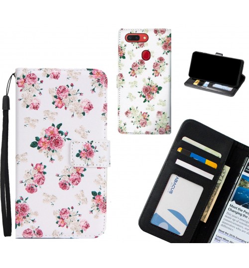 Oppo R15 Pro case 3 card leather wallet case printed ID