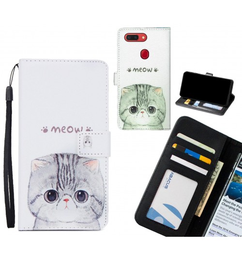 Oppo R15 Pro case 3 card leather wallet case printed ID